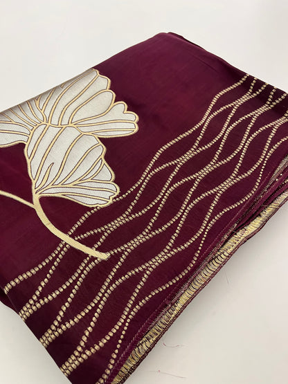 Chinnon Silk Premium Lily Green x Red-1121