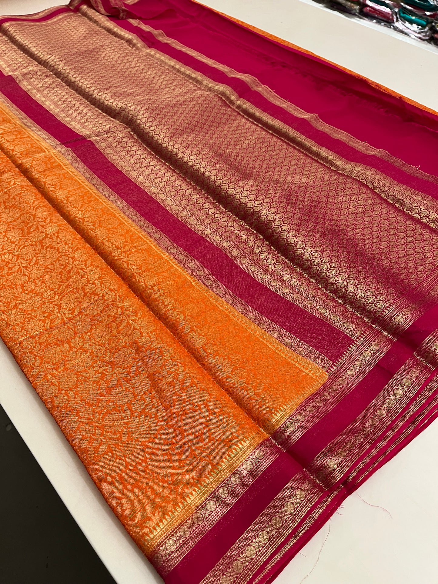 Brocade Banarasi soft silk
