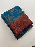 New collection in South Cotton Silk sarees for Varmahalaxmi with contrast matching blouse piece🌹-AU3