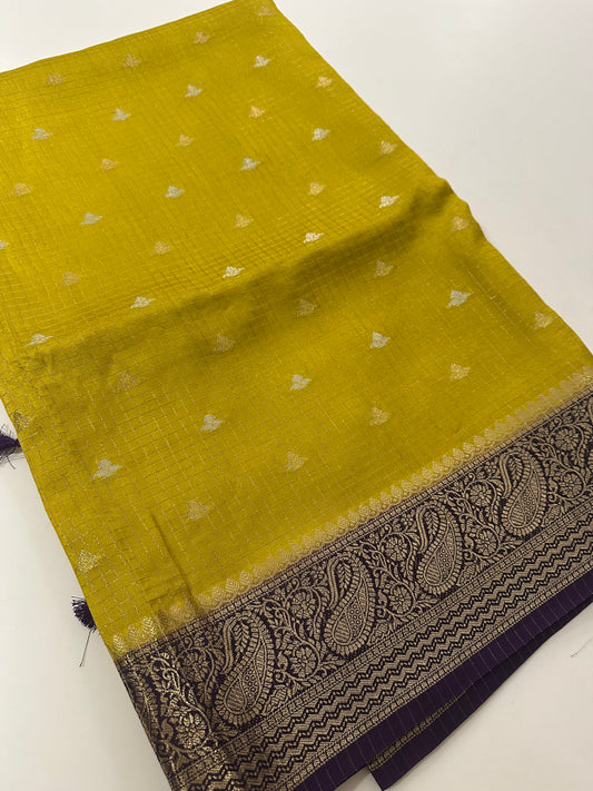 Viscose Banarasi saree-M27