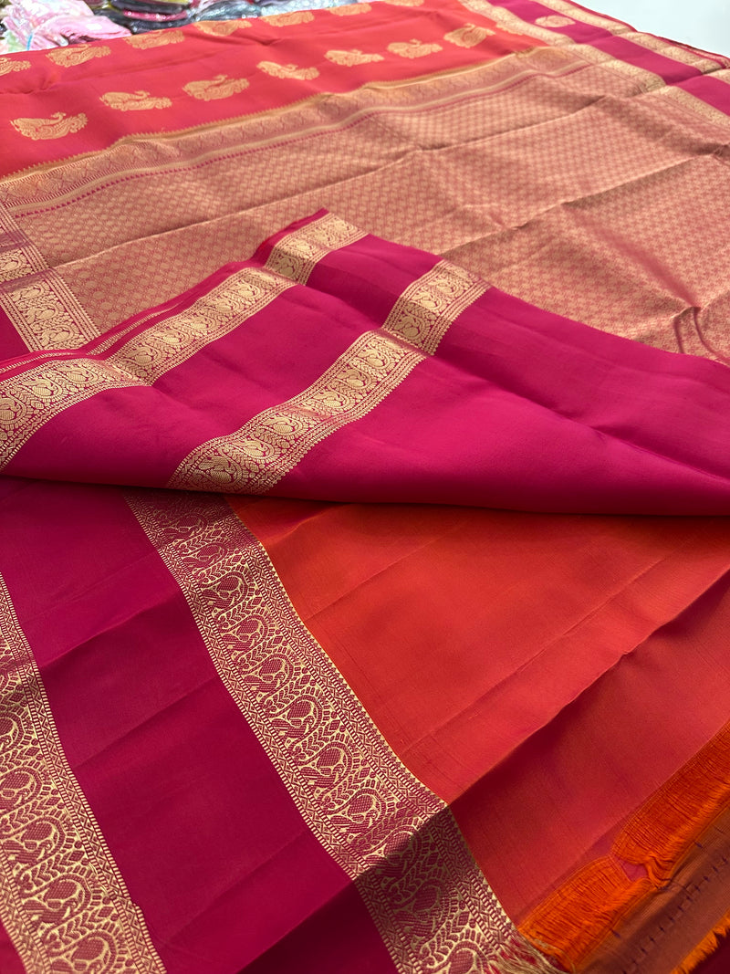 Self Kanchi Silk Sarees🌹-AU14