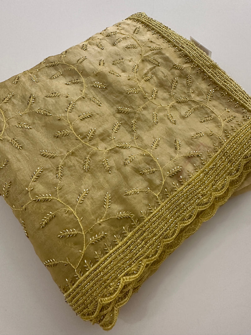 Soft marshmallow, organza fabric  pastel color sarees with work with work, self Blouse 🌹- AU17