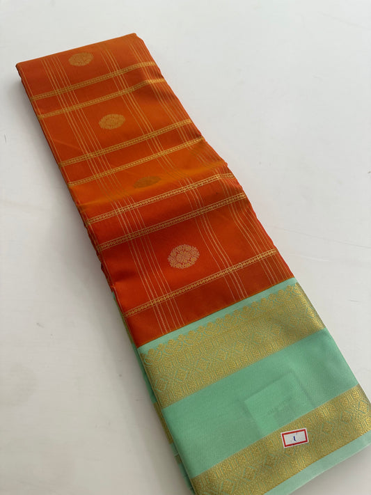 Semi Kanchi/Vegan Silk Saree-11
