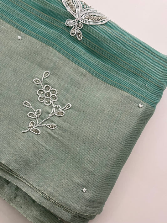 141 ✨EMBROIDERY FANCY SAREE✨✨