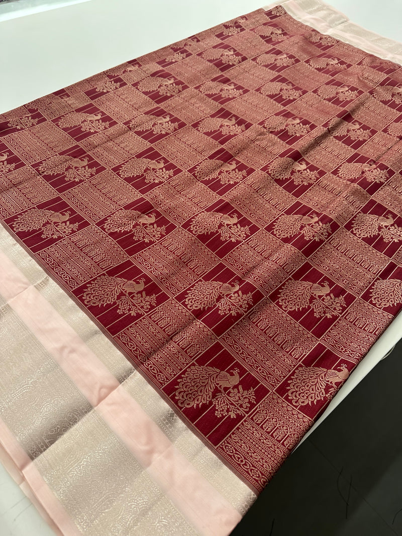 Kuttu Kanchi Tissue Semi Silk🌹-AU6