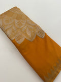Designer Saree - Mustard Crepe Georgette JU17
