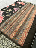 Kalamkari Printed Crape-JU14
