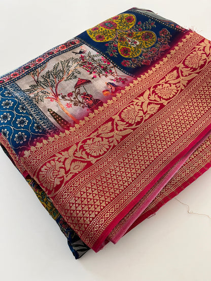 Ajrak Print premium crape