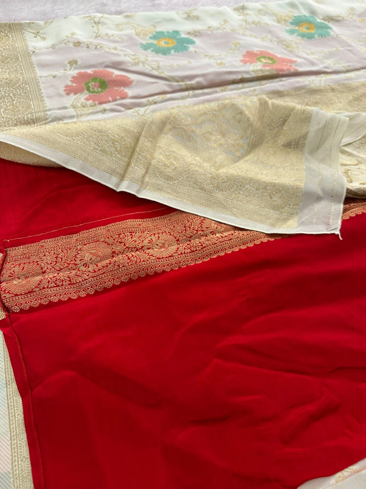 Banarasi Fancy Crape Saree -M19