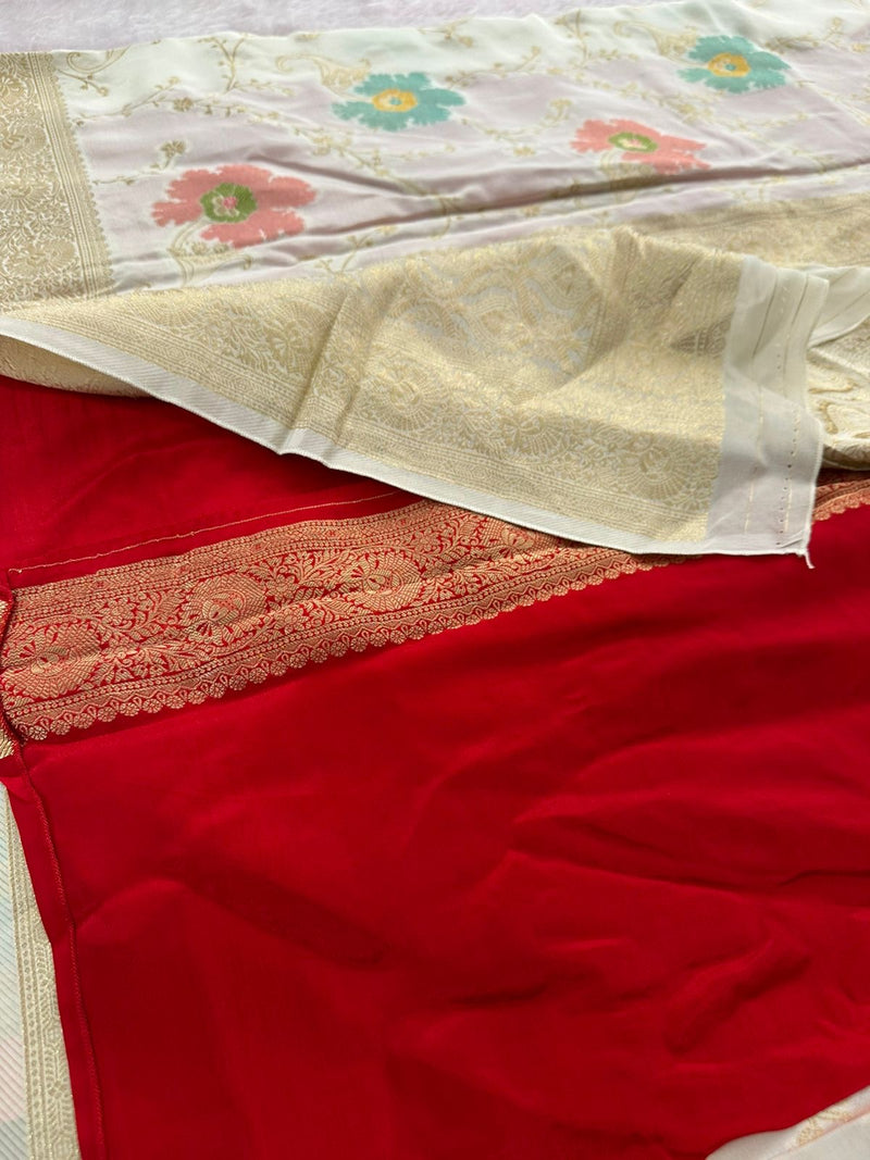 Banarasi Fancy Crape Saree -M19