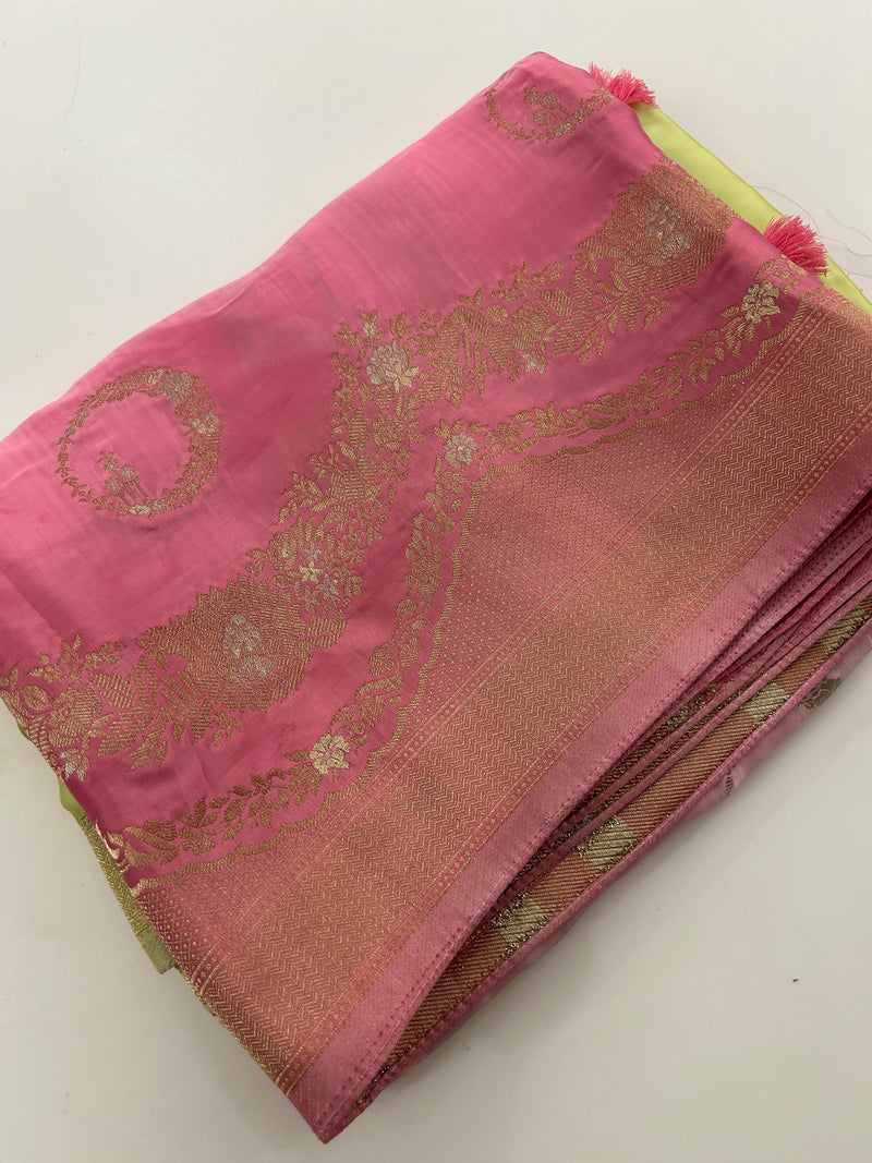 Satin Crepe Banarsi Designer -JU29