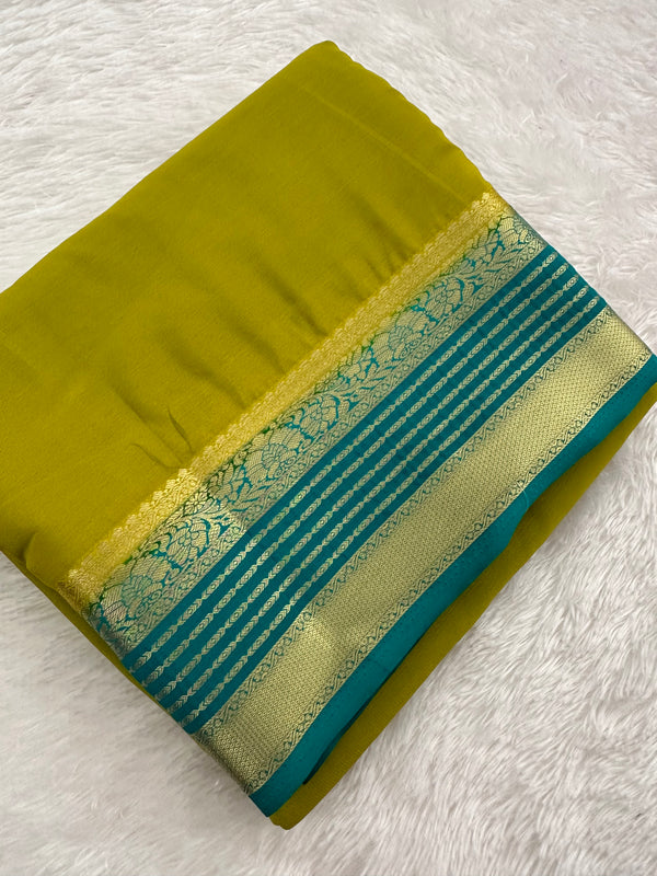 Semi Mysore Crape Fancy-JU4