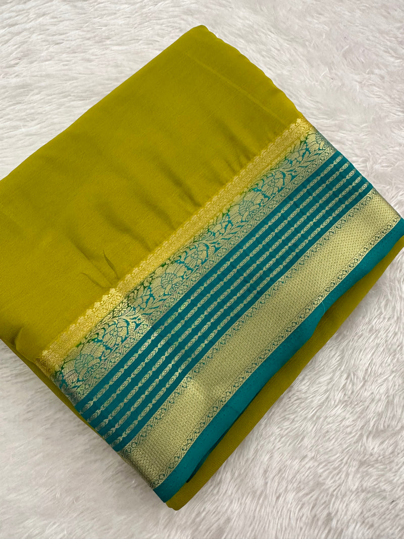 Semi Mysore Crape Fancy-JU4