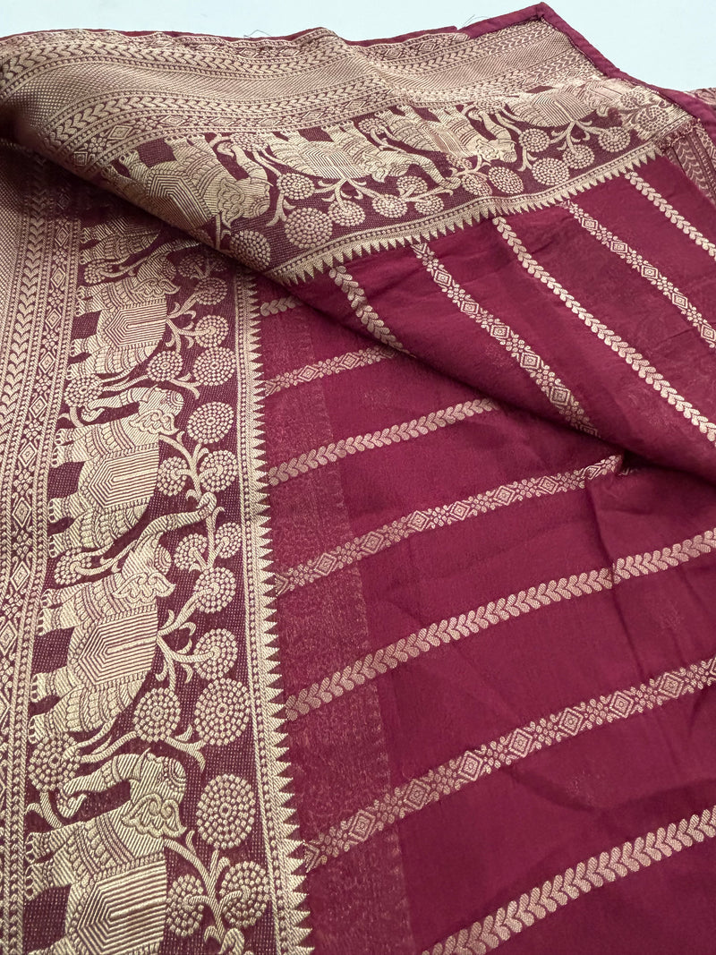 Premium Laser Chiffon Saree-M15