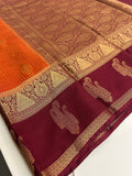 Semi Mysore Silk Saree-JU31
