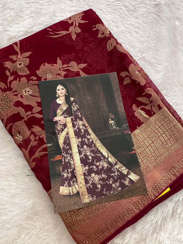 Brosso Fancy Saree New-JU3