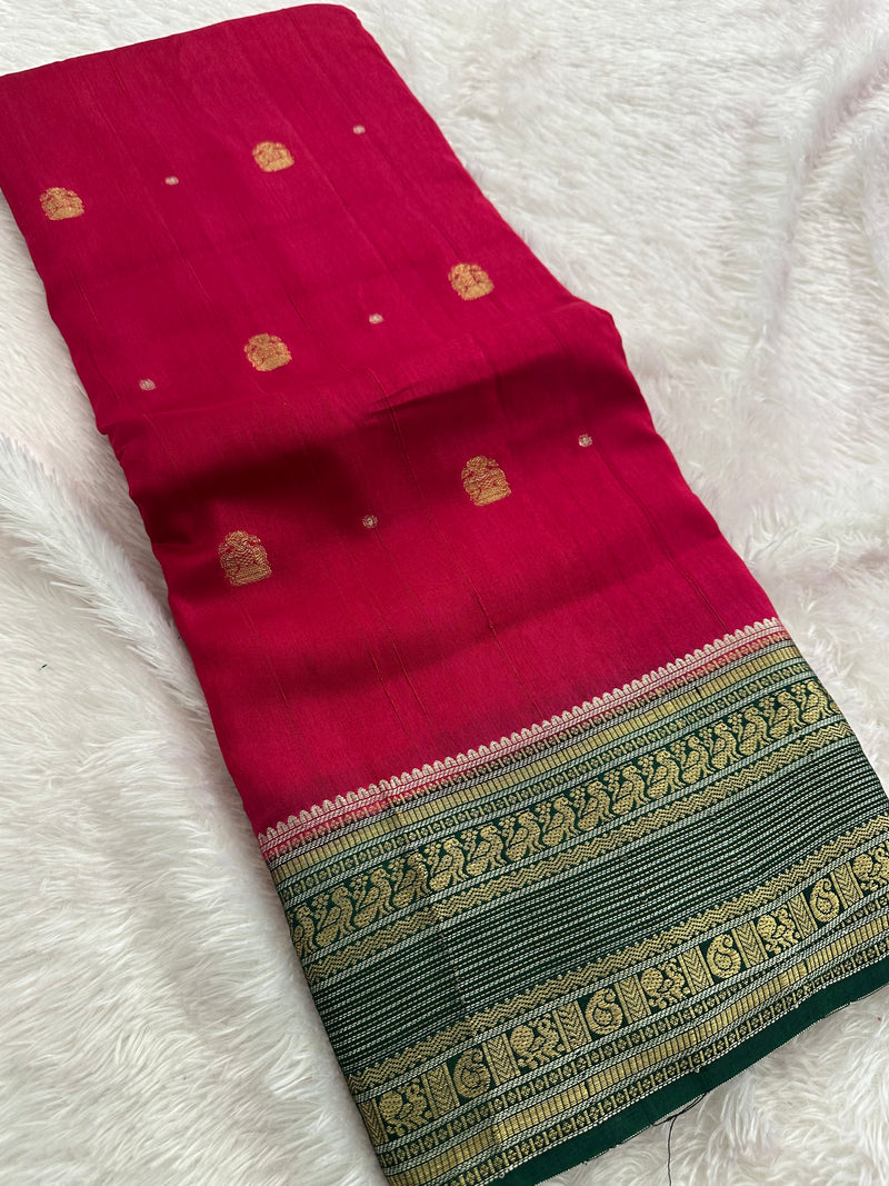 Fancy Tussar Silk Saree-JU13