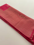 Venkatagiri fancy soft Linen Cotton sarees with self blouse and fancy Border and Butties all over🌹 - AU12