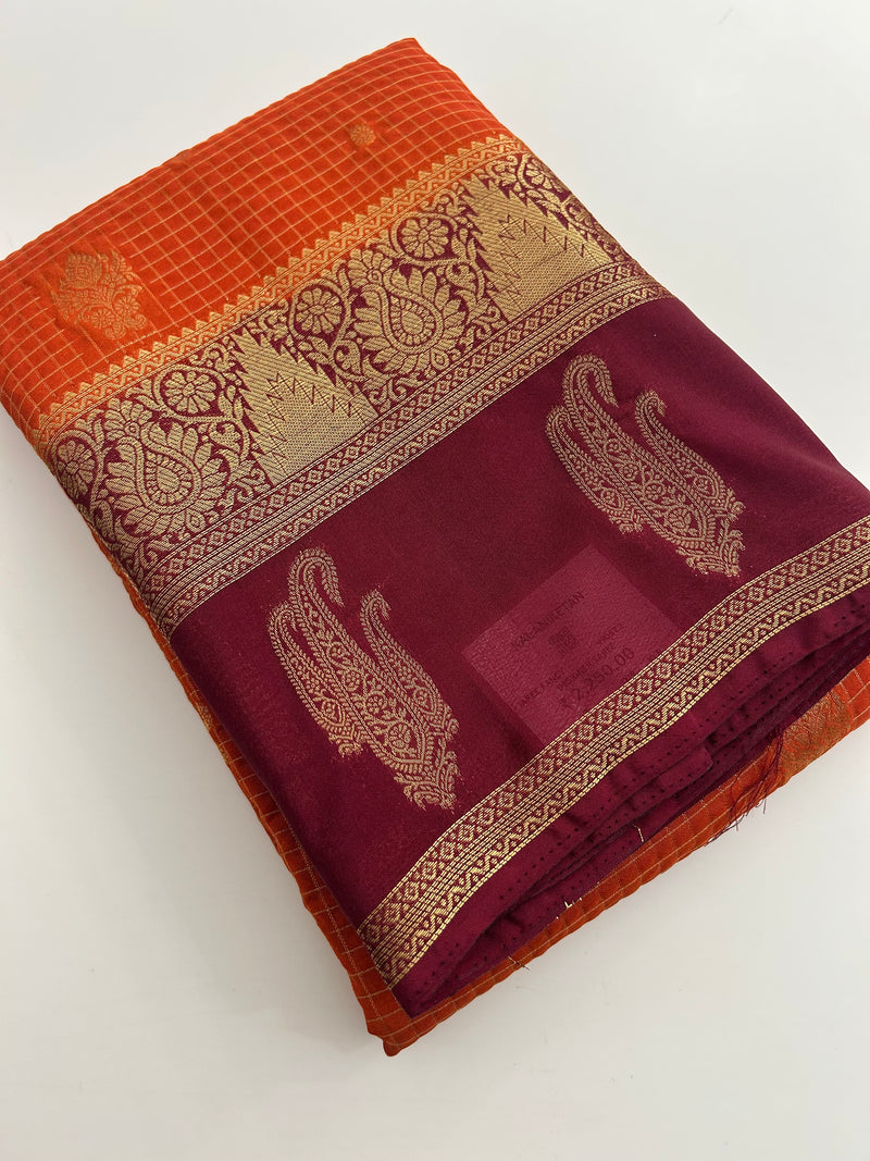 Semi Mysore Silk Saree-JU31