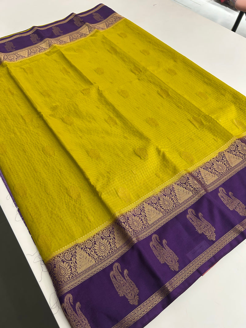 Semi Mysore Silk Saree-JU31