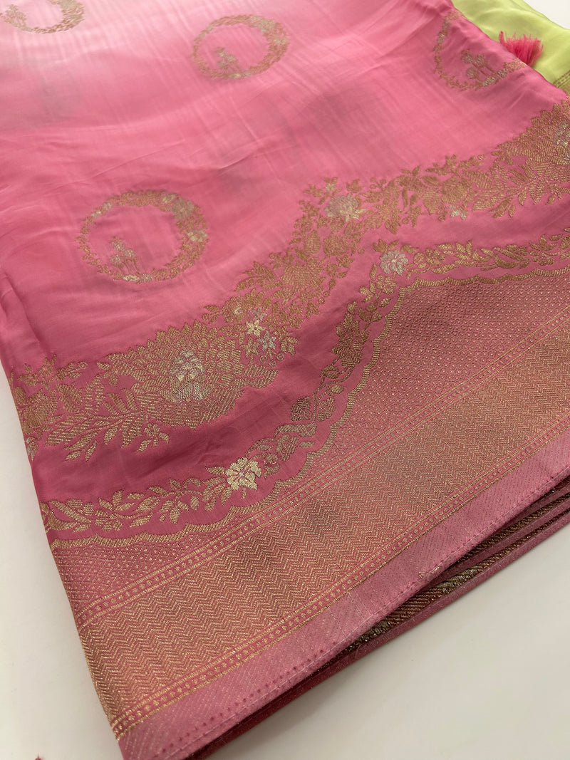 Satin Crepe Banarsi Designer -JU29