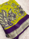Kalamkari Fancy Chiffon-JU4
