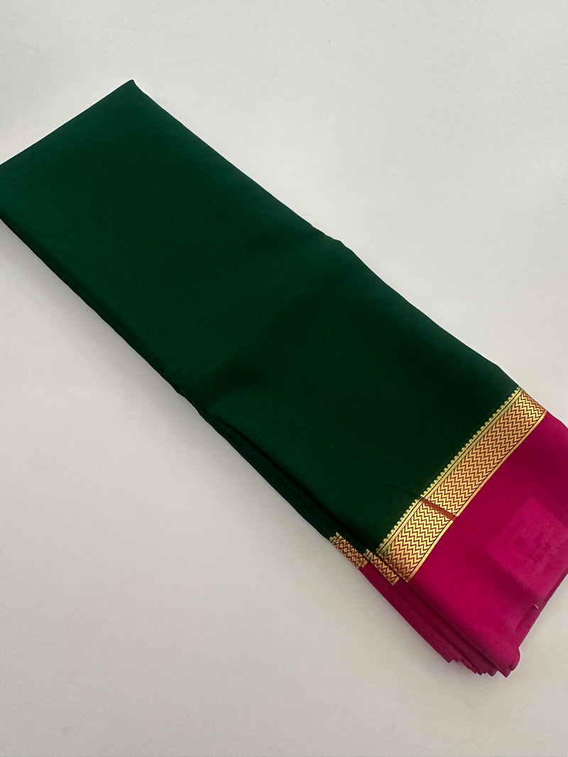 80GSM PURE CRAPE MYSORE SILK SAREE- JU28
