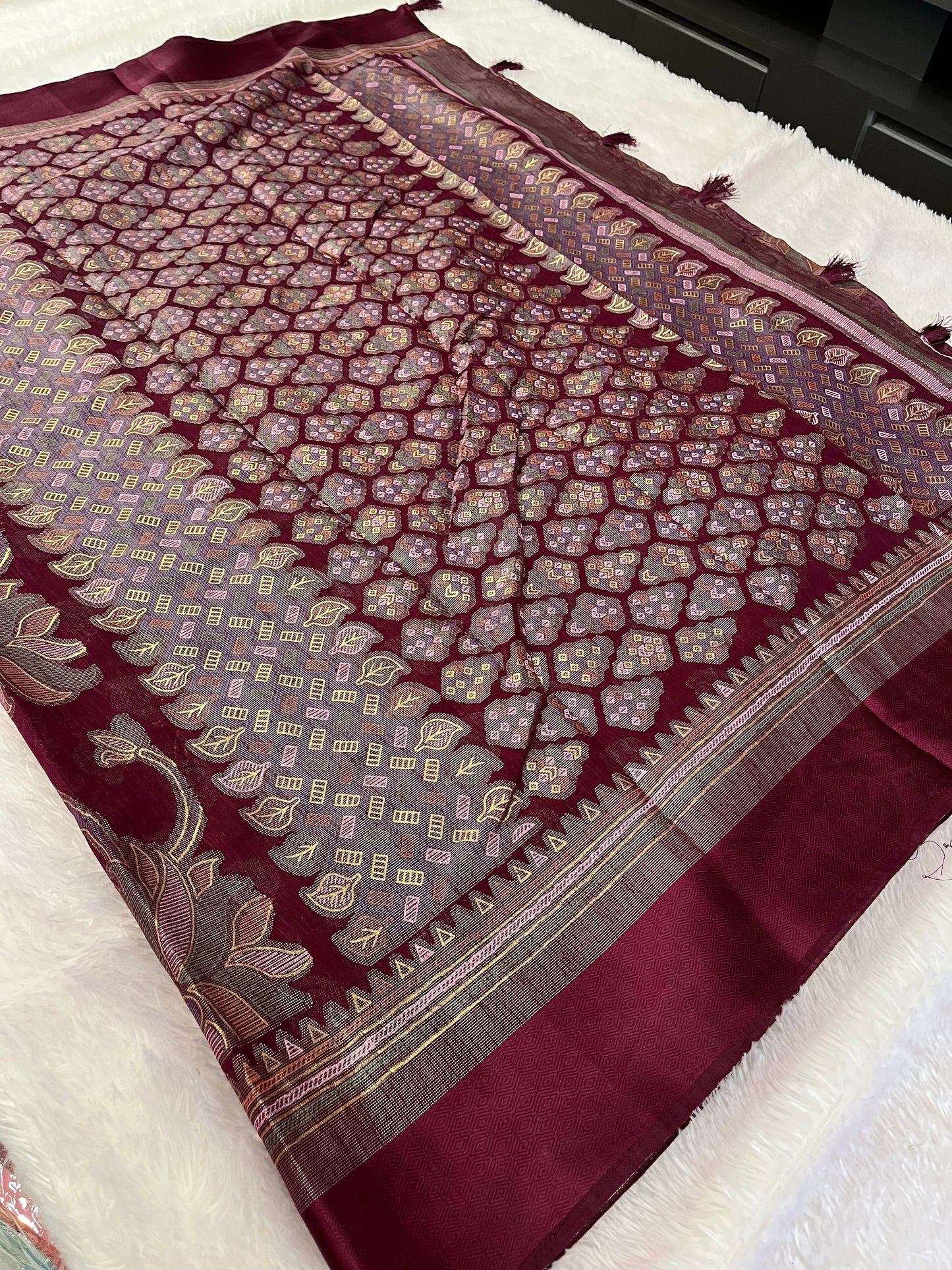 Linen chiffon