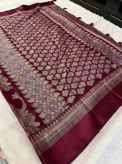 Linen chiffon