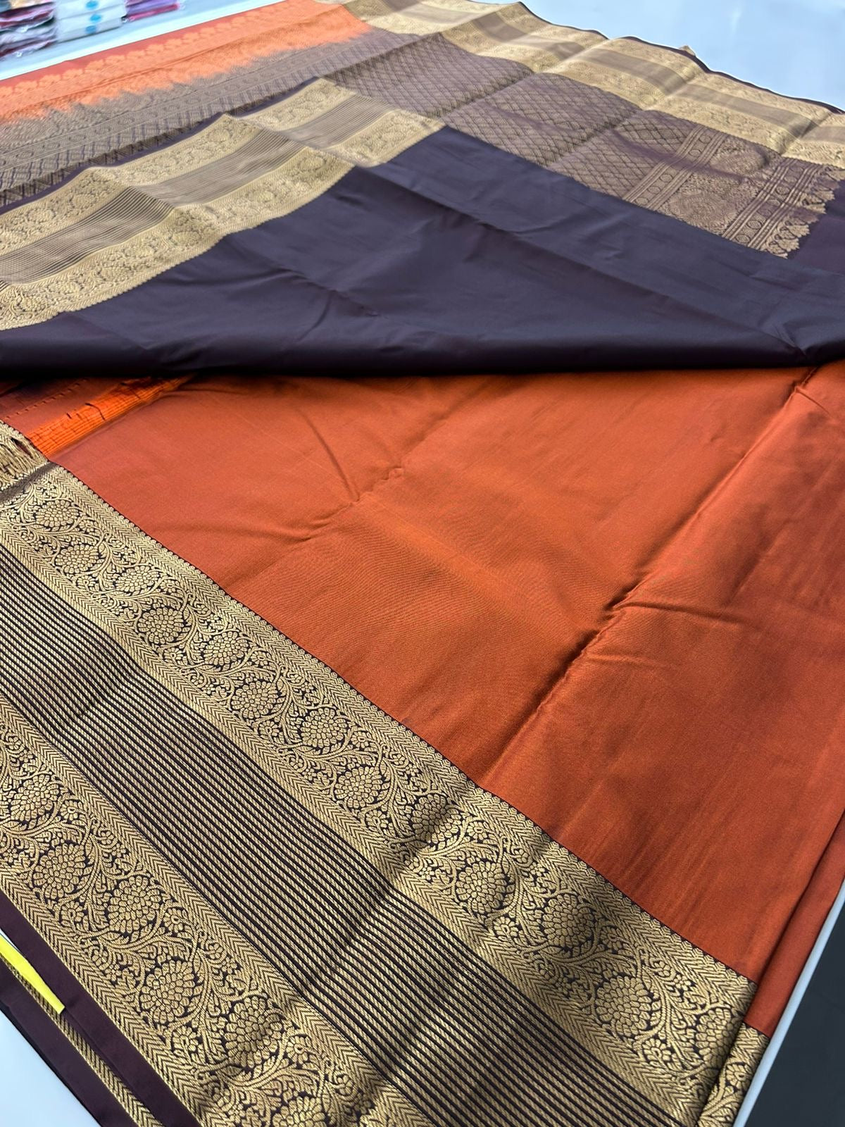 Rust Orange Silk -F12