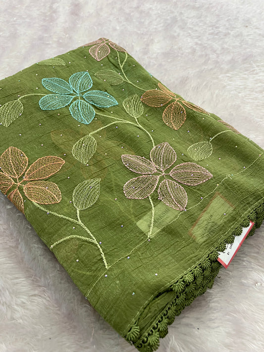 Organza Fancy saree