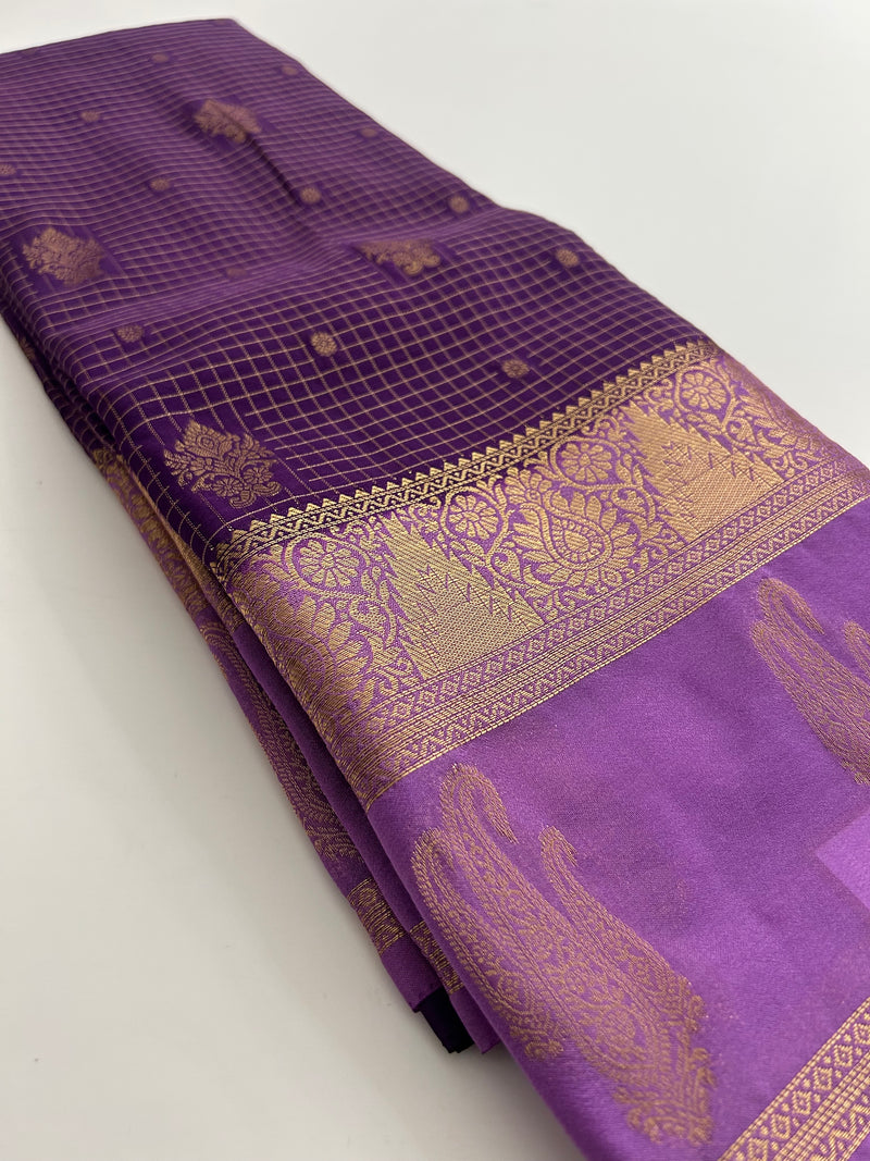 Semi Mysore Silk Saree-JU31
