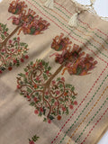 Tussar Katha Work Fancy Saree-Au10