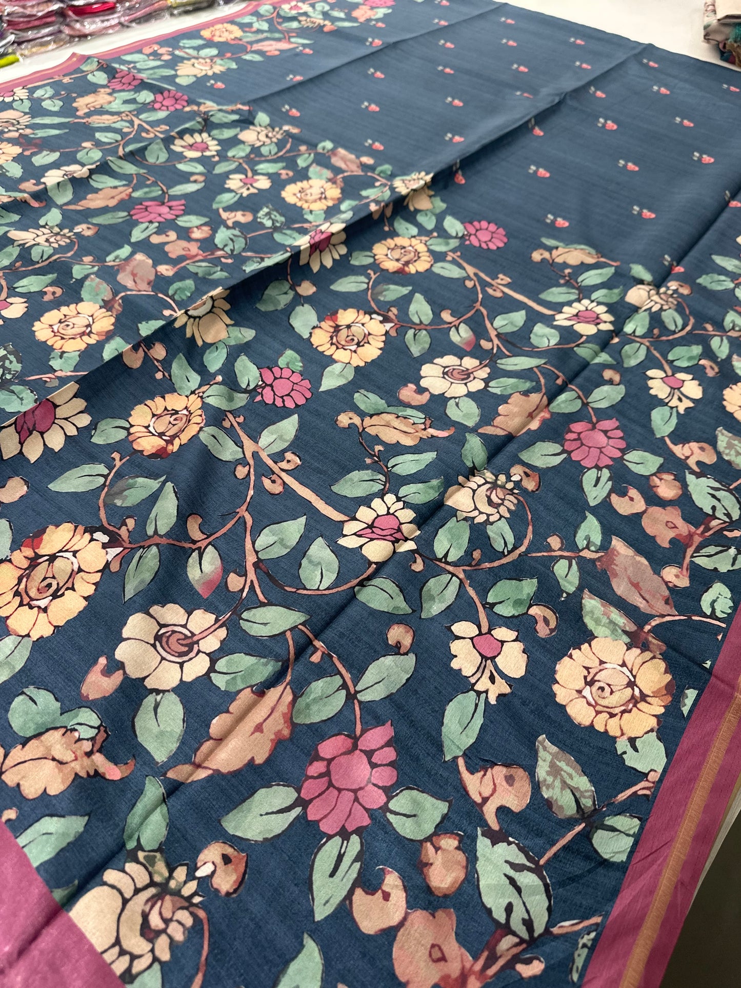 Printed Tussar Fancy-J12