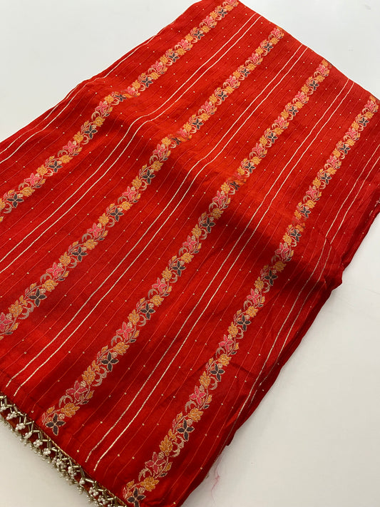 Designer Cut Dana Embroidery Stripes