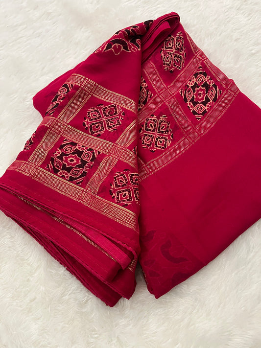 Bandhini Crape Chiffon