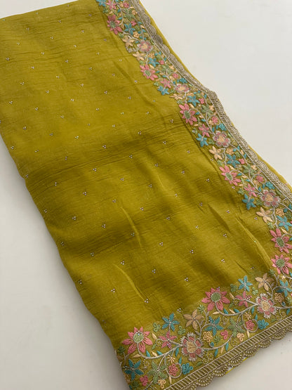 Organza Work Saree-M30