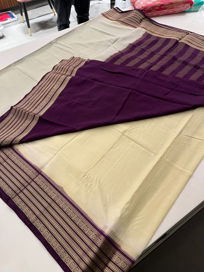 89 PREMIUM SEMI CRAPE MYSORE SILK SAREES