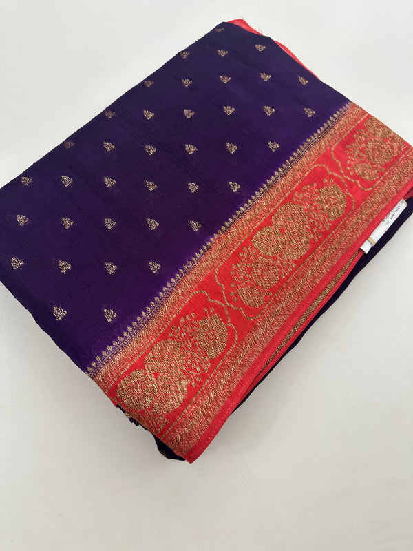 Jute Tussar Premium Contrast-J29