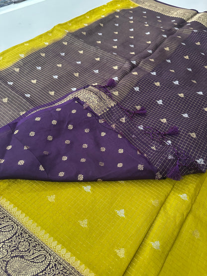 Viscose Banarasi saree-M27
