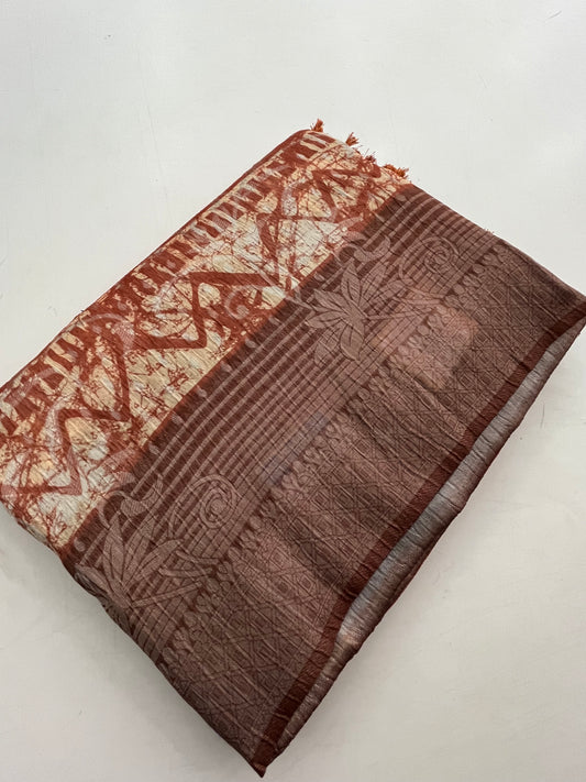 Printed Tussar Fancy
