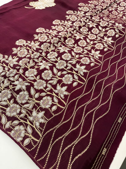 Chinnon Silk Premium Lily Green x Red-1121