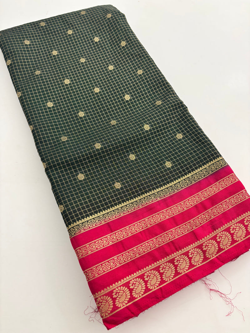 Fancy Crape Saree-J18