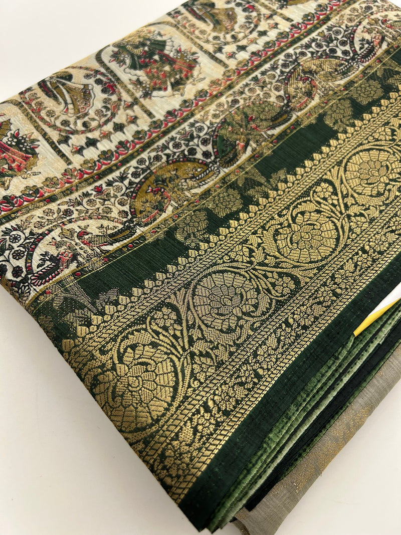 Tussar Fancy Printed -JU30