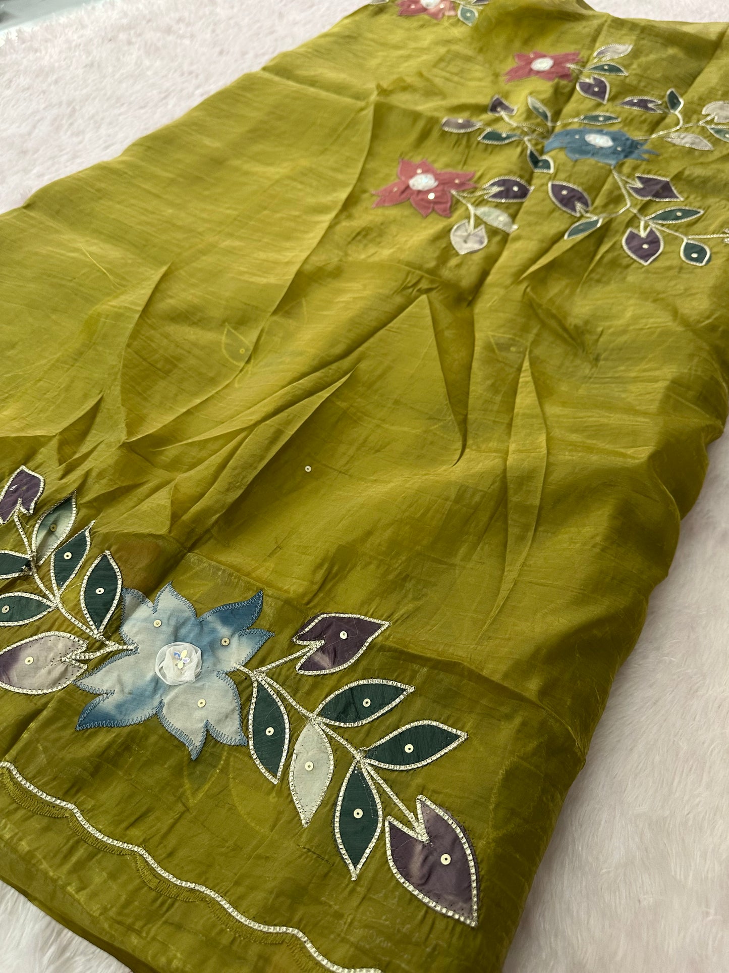 Designer Organza Saree-M16
