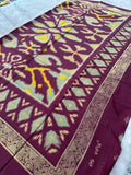 Ikkat Print Crape Chiffon-M26