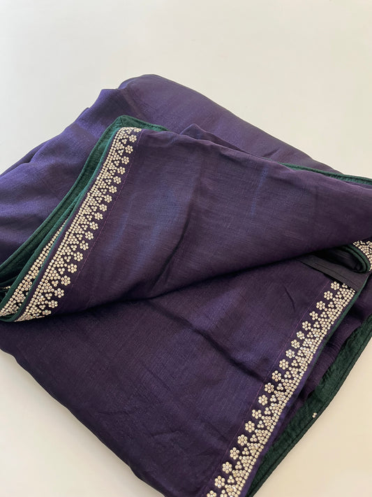 Stone work fancy saree