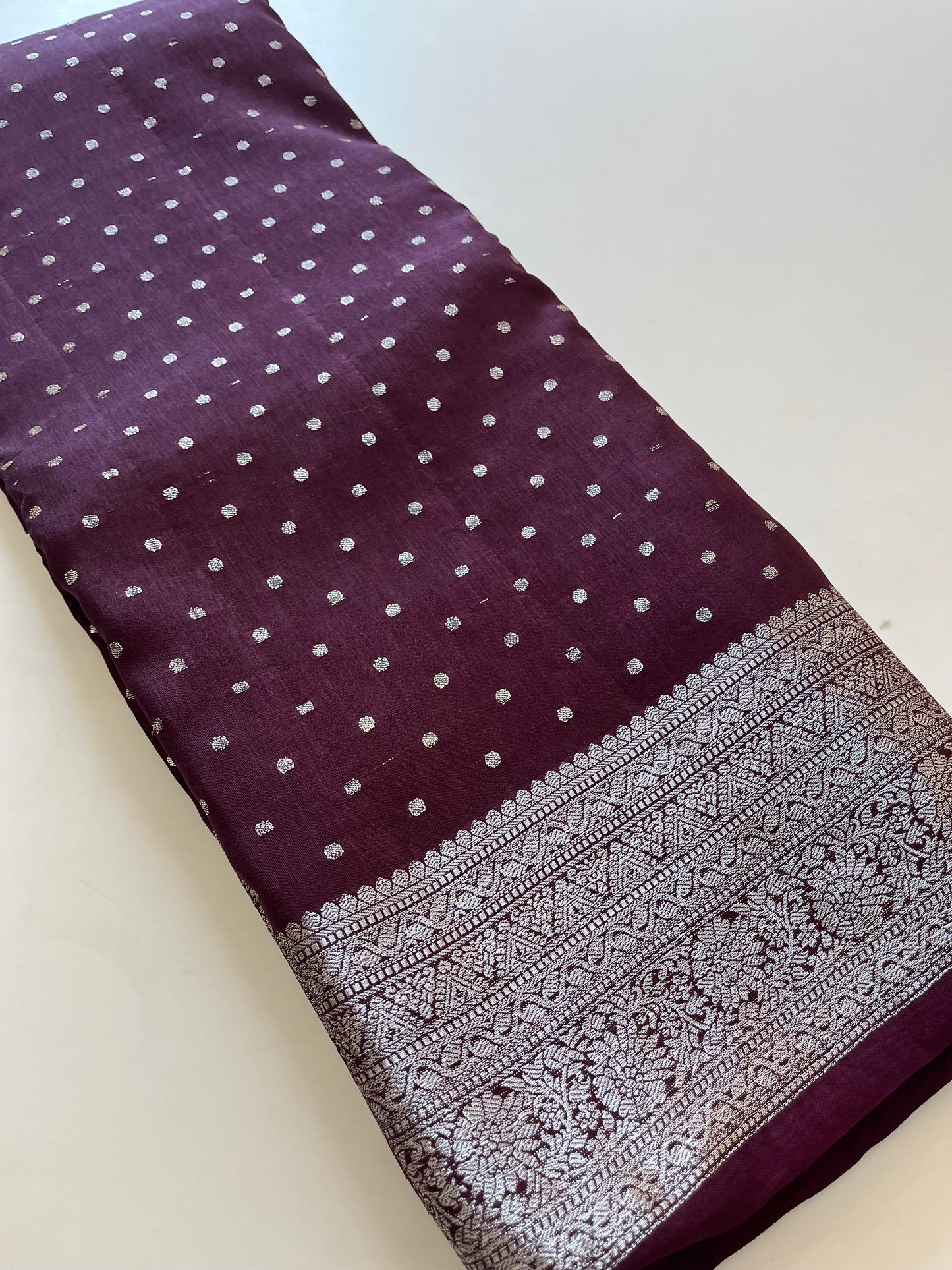 Silver Butties Banarasi Viscose