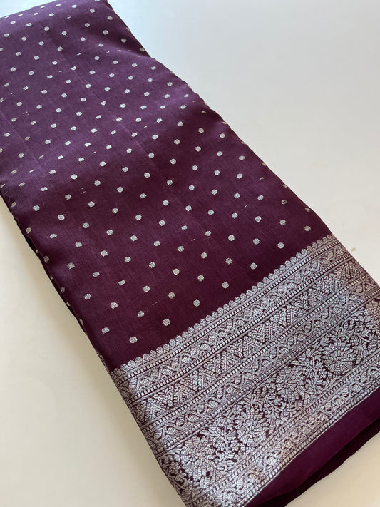 Silver Butties Banarasi Viscose