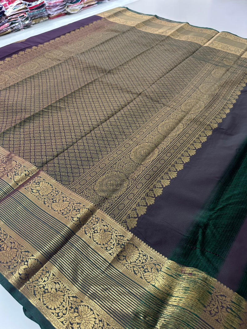 Semi Kanchi Silk Saree-J24